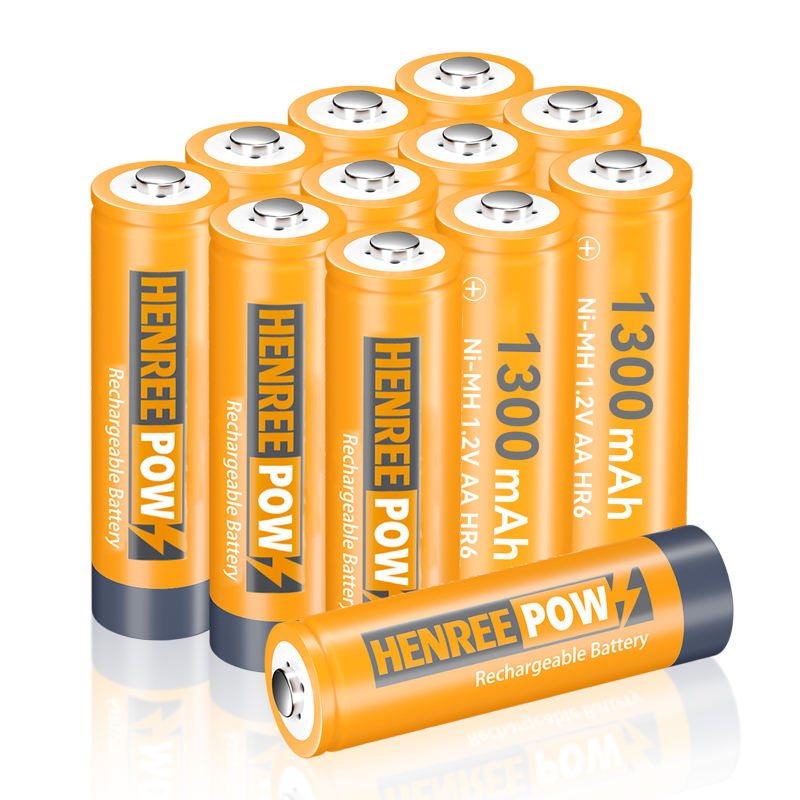 Henreepow 1.2V 1300MAH AA NI-MH Oplaadbare batterijen