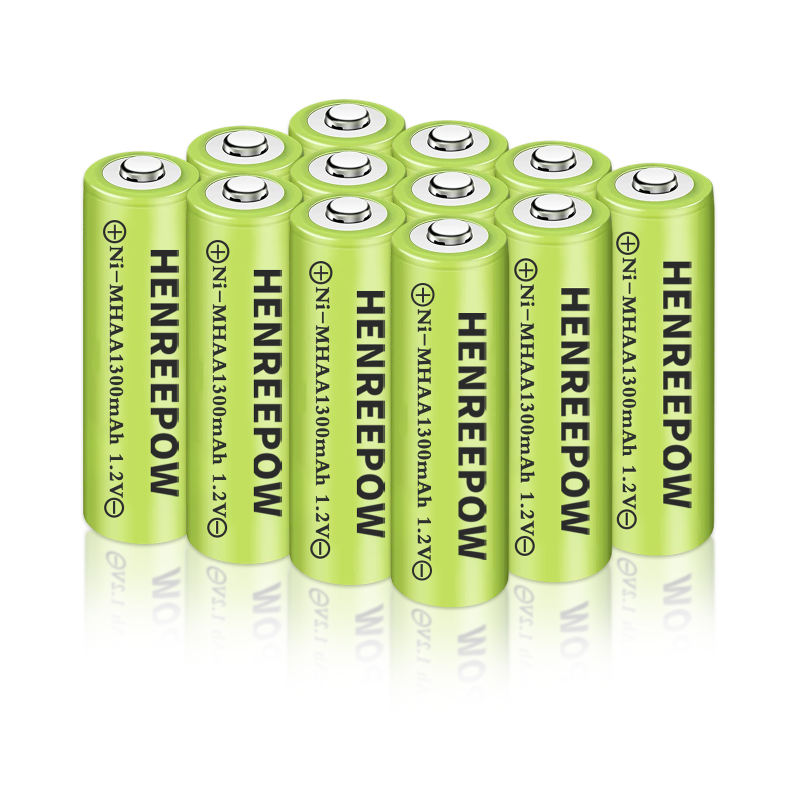 Henreepow 1.2V 1300MAH AA NI-MH Oplaadbare batterijen