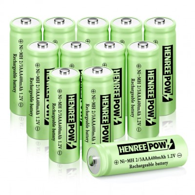 Henreepow Ni-MH 2/3 AAA oplaadbare batterijen