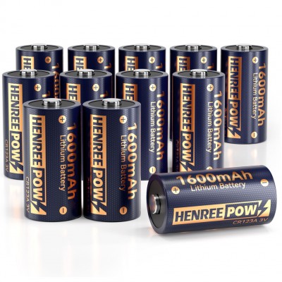 Henreepow CR123A Lithium -batterij